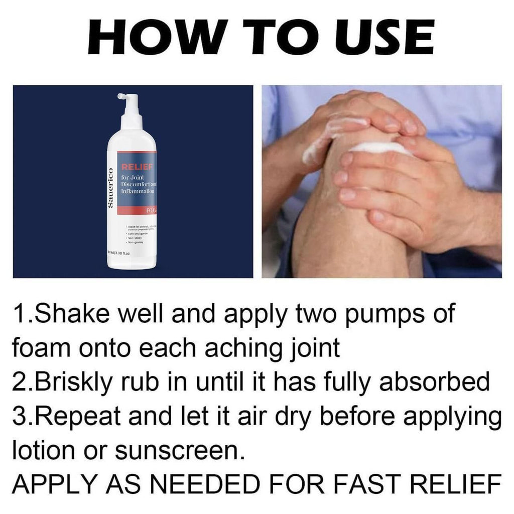 Relief for Joint Discomfort and Inflammation Foam 200 ML Pack of 2
