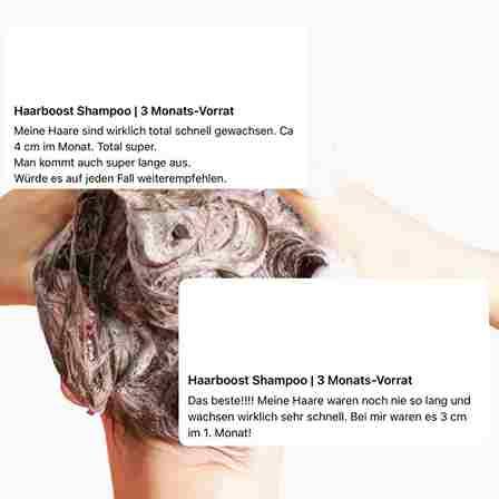 HAARBOOST Shampoo Ultimate boost and strengthening of hair roots Pack of 1